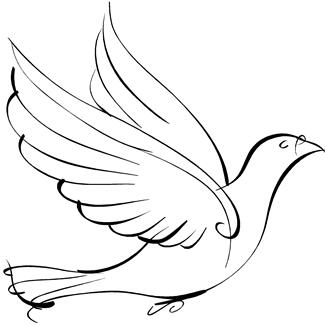 Free clipart of flying dove - aftershockclipart.com