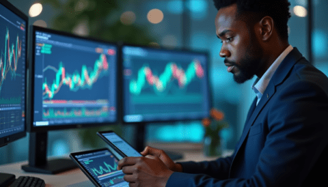 Free stock photo of stock market analyst (1)