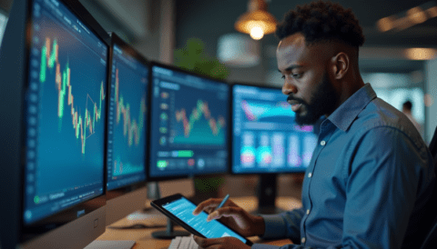 Free stock photo of stock market analyst (2)