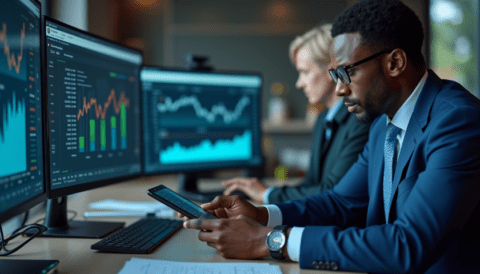 Free stock photo of stock market analyst (3)