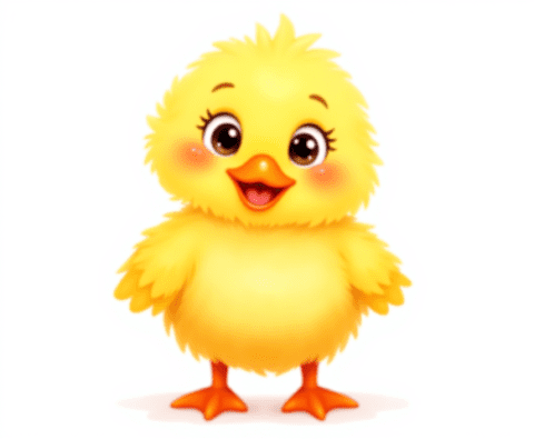 free clipart illustration of a cute duck (1)