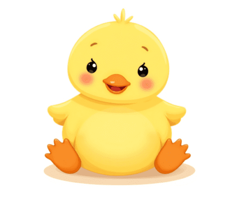 free clipart illustration of a cute duck (6)