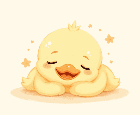 free clipart illustration of a cute duck (8)