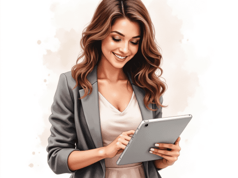 free clipart of business person facing camera smiling (9)