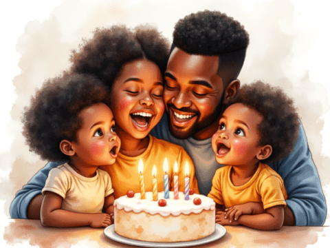 Free clipart illustration of birthday party baked treats (5)