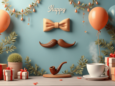 free clipart background fathers day theme design template (7)