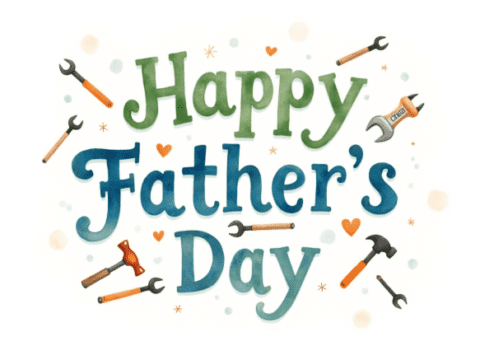 free clipart illustration of happy fathers day text concept design background (6)