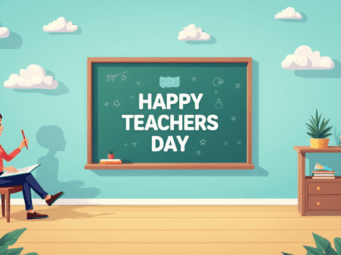 free clipart illustration of happy teachers day black board concept template (31)