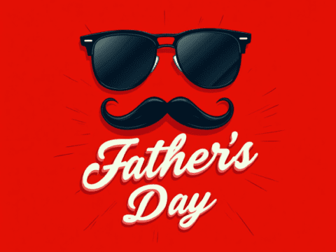 free clipart image of fathers day mustache text concept design template (19)