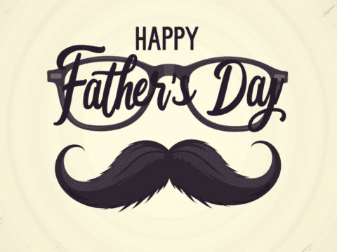 free clipart image of fathers day mustache text concept design template (7)