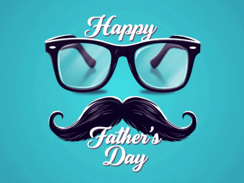 free clipart image of fathers day mustache text concept design template (8)
