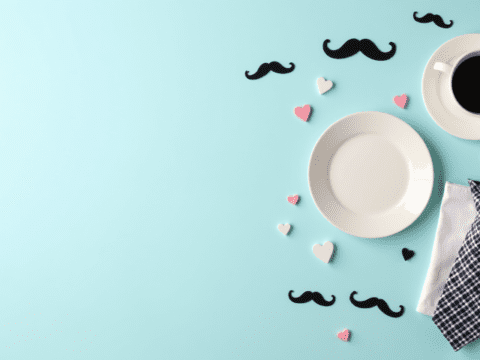 free stock illustration fathers day background design tie and coffee (2)