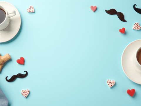 free stock illustration fathers day background design tie and coffee (4)