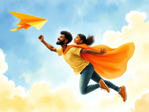 free clipart fathers day dad is my hero theme (5)