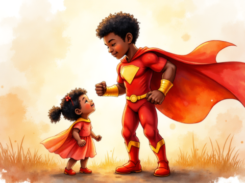 free clipart fathers day dad is my hero theme (9)