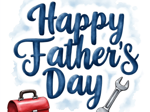 free clipart happy fathers day greeting card text concept (3)